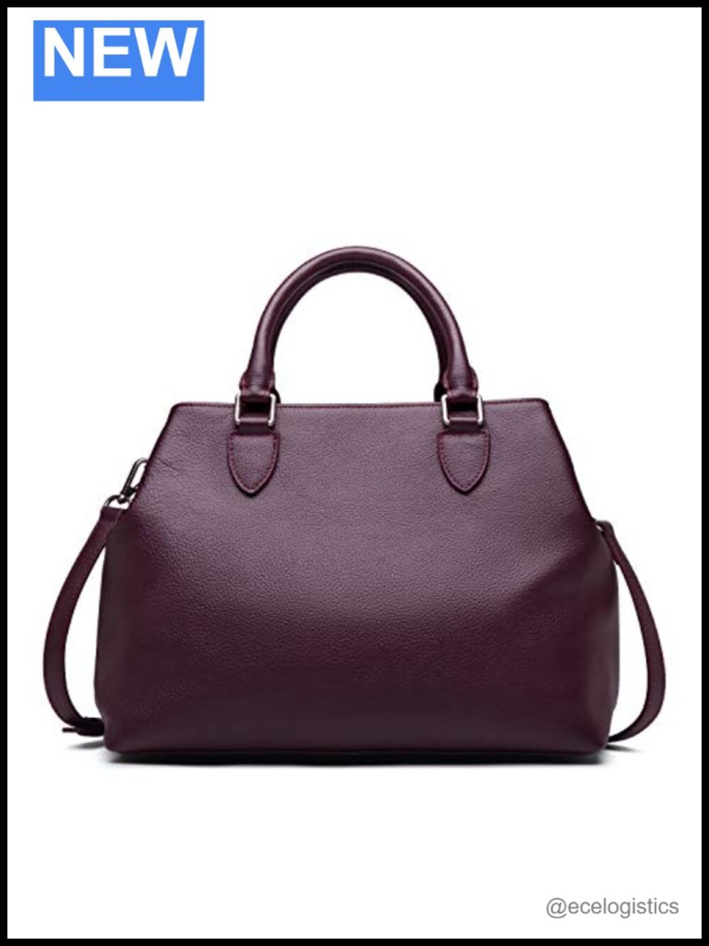 Genuine Leather Satchel Handbag Top Handle Tote Crossbody for Women